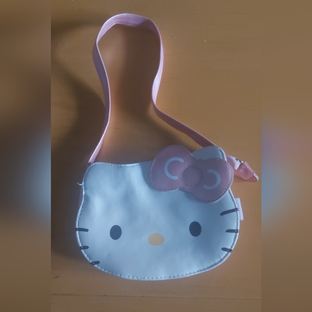 **3 Listings $30**  Hello Kitty White and Pink Kids Crossbody Bag